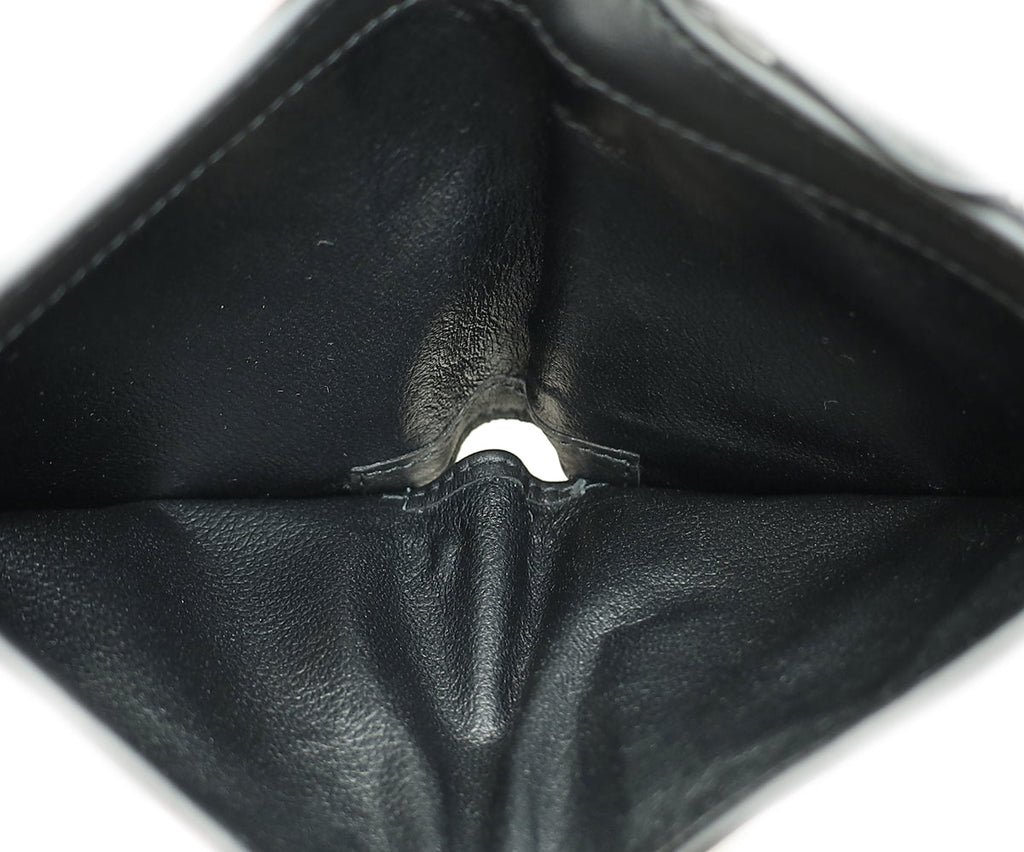 Bottega Veneta Black Intrecciato Medium French Wallet