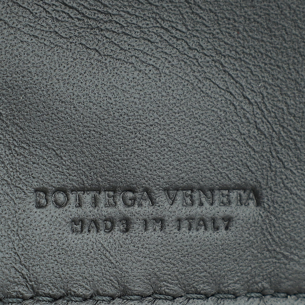 Bottega Veneta Black Intrecciato Medium French Wallet