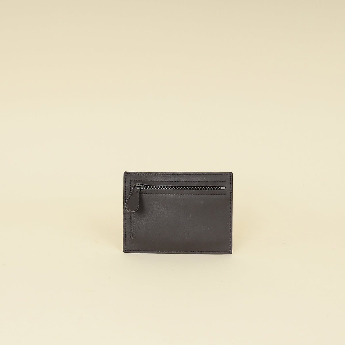 Bottega Veneta Chocolate Intrecciato Card Case With Coin Purse