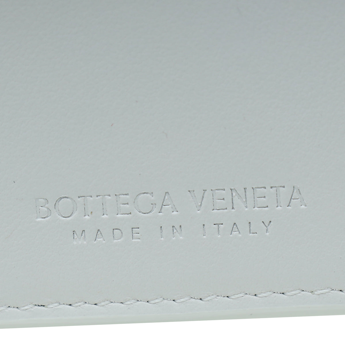 Bottega Veneta White Intrecciato French Long Wallet