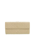 Bottega Veneta Sand Intrecciato Long Wallet