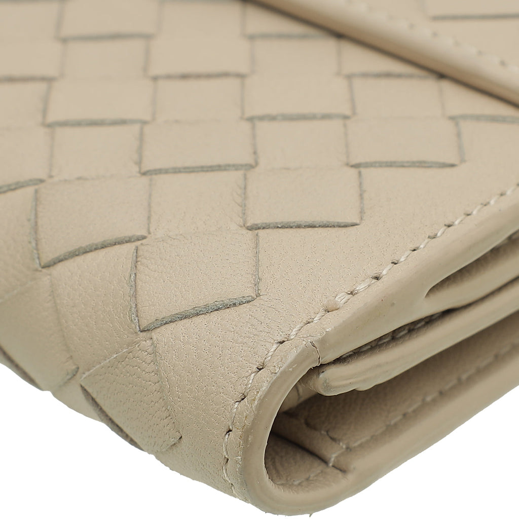 Bottega Veneta Sand Intrecciato Long Wallet