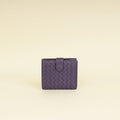 Bottega Veneta Violet Intrecciato Medium French Wallet