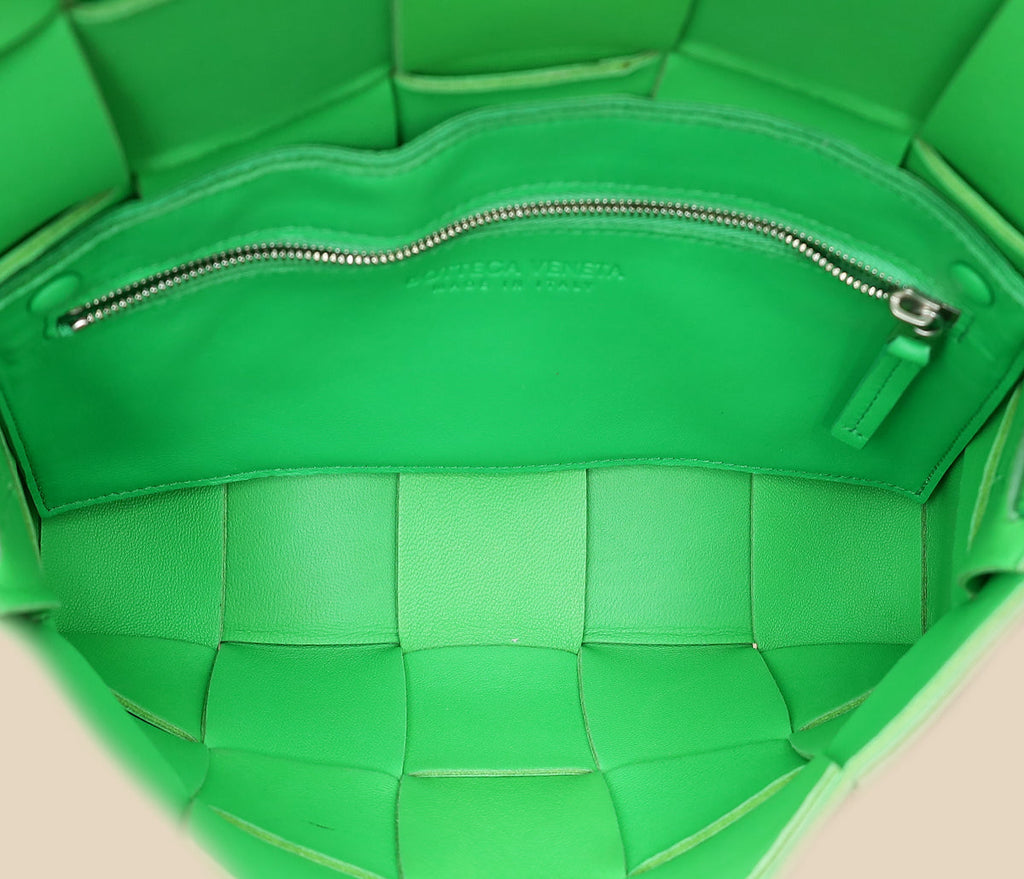 Bottega Veneta Parakeet Intreccio Cassette Classic Crossbody Bag