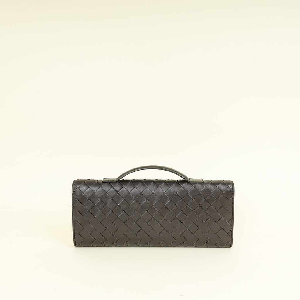 Bottega Veneta Fondant Intrecciato Nappa Long Andiamo Handle Clutch