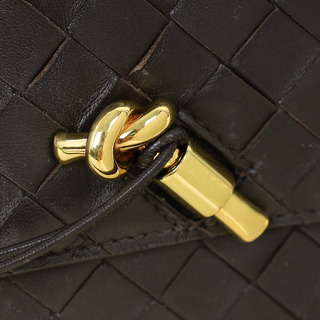 Bottega Veneta Fondant Intrecciato Nappa Long Andiamo Handle Clutch