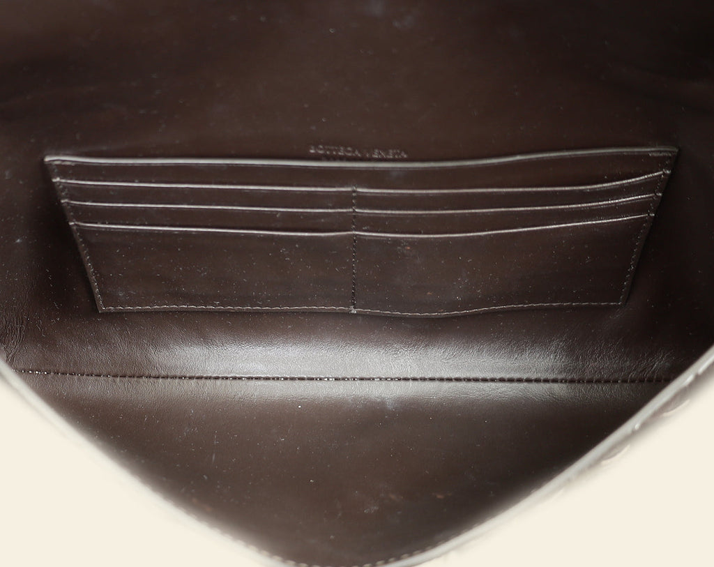 Bottega Veneta Fondant Intrecciato Nappa Long Andiamo Handle Clutch