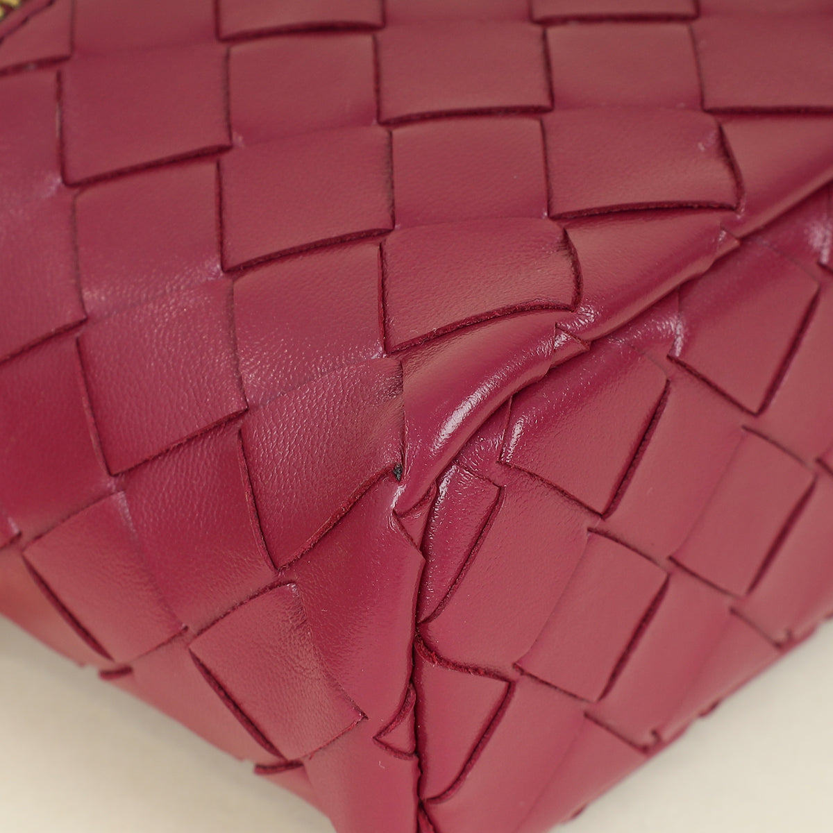 Bottega Veneta Cinnabar Intrecciato Bang Bang Bag