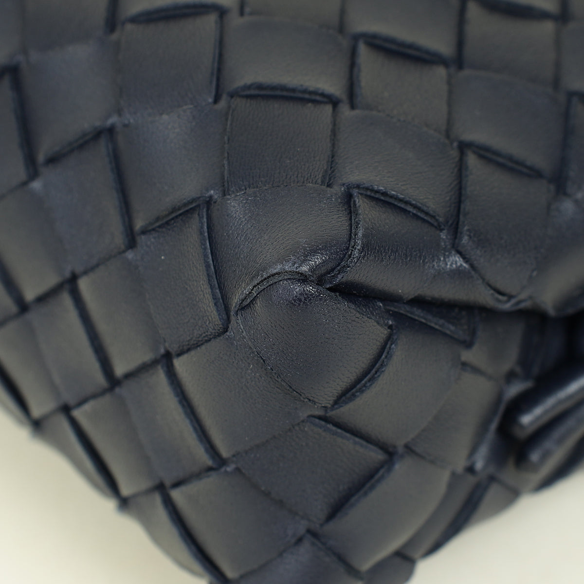 Bottega Veneta Dark Navy Blue Mini Loop Camera Bag