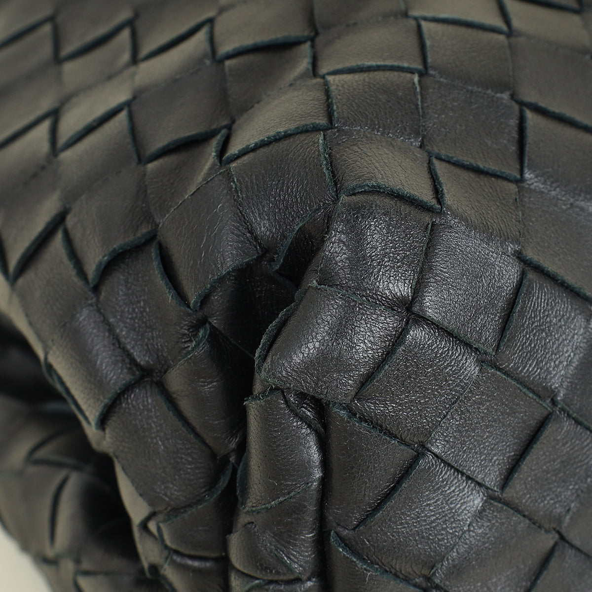 Bottega Veneta Black Intrecciato The Pouch Clutch Bag