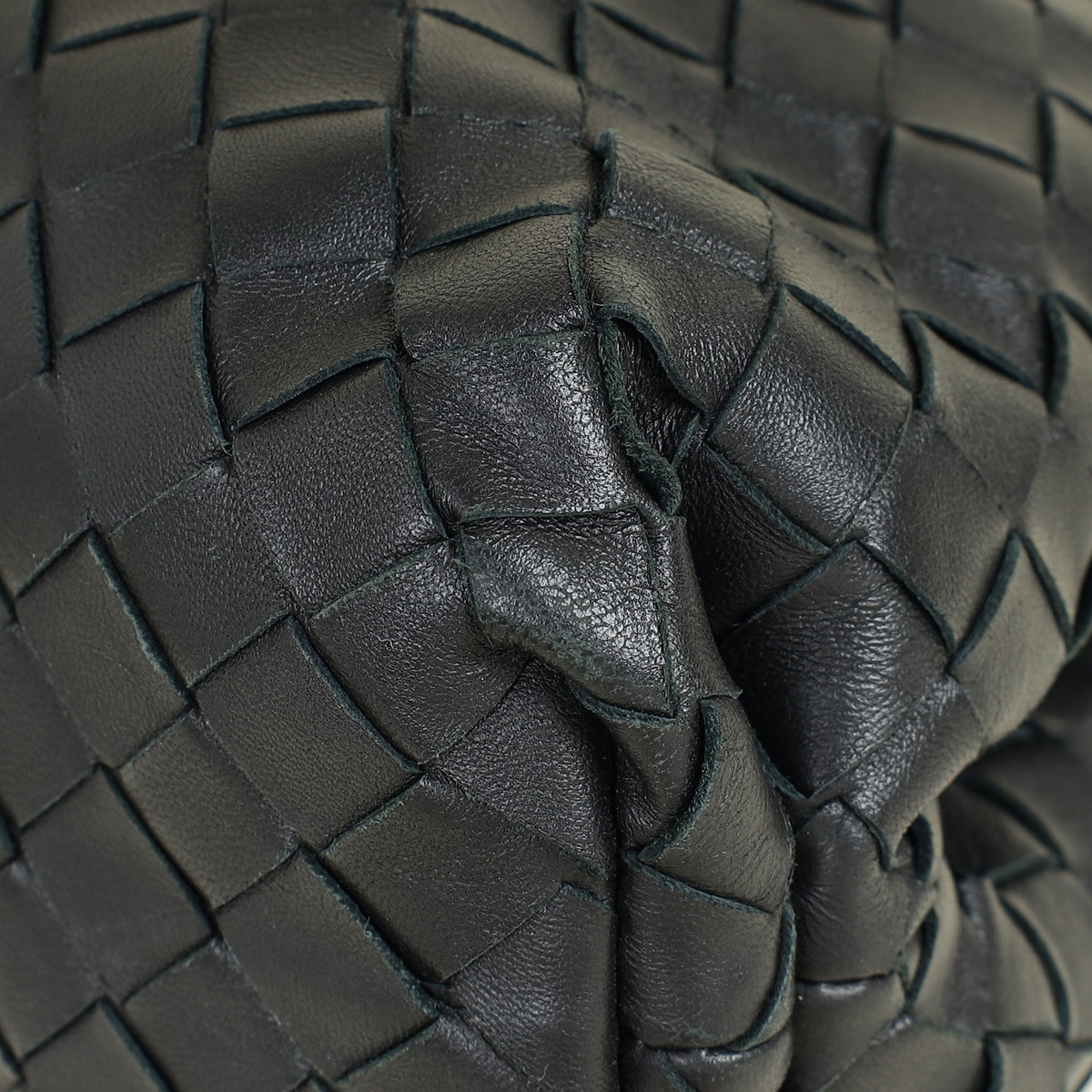 Bottega Veneta Black Intrecciato The Pouch Clutch Bag