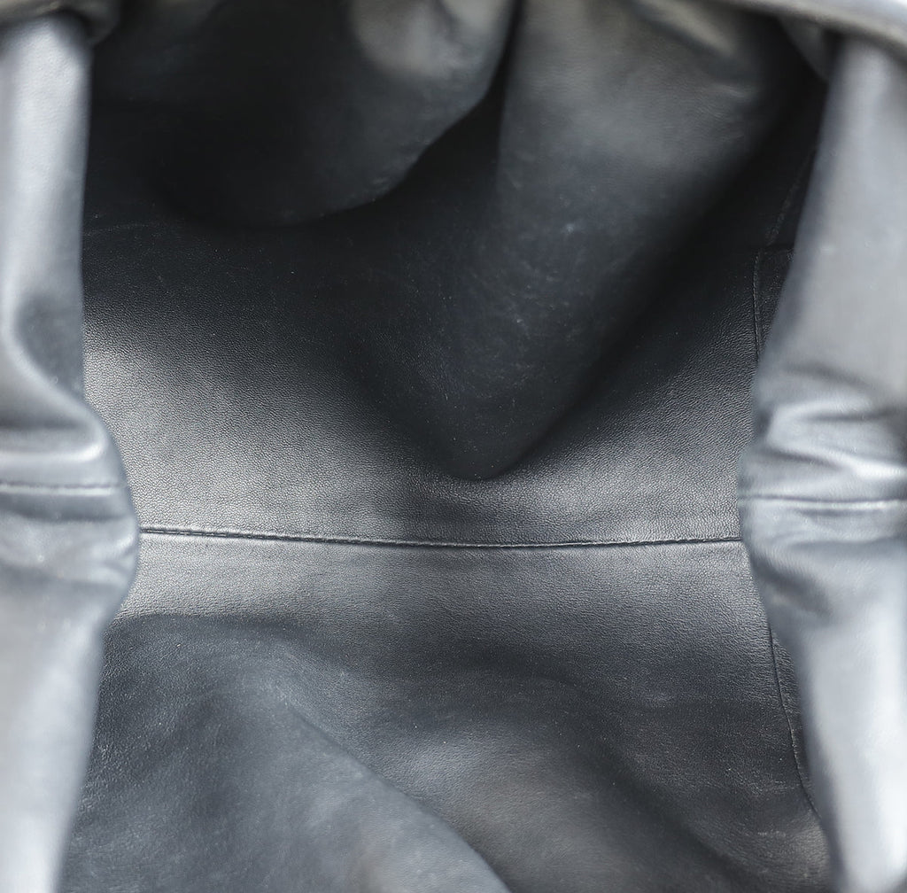 Bottega Veneta Black Intrecciato The Pouch Clutch Bag