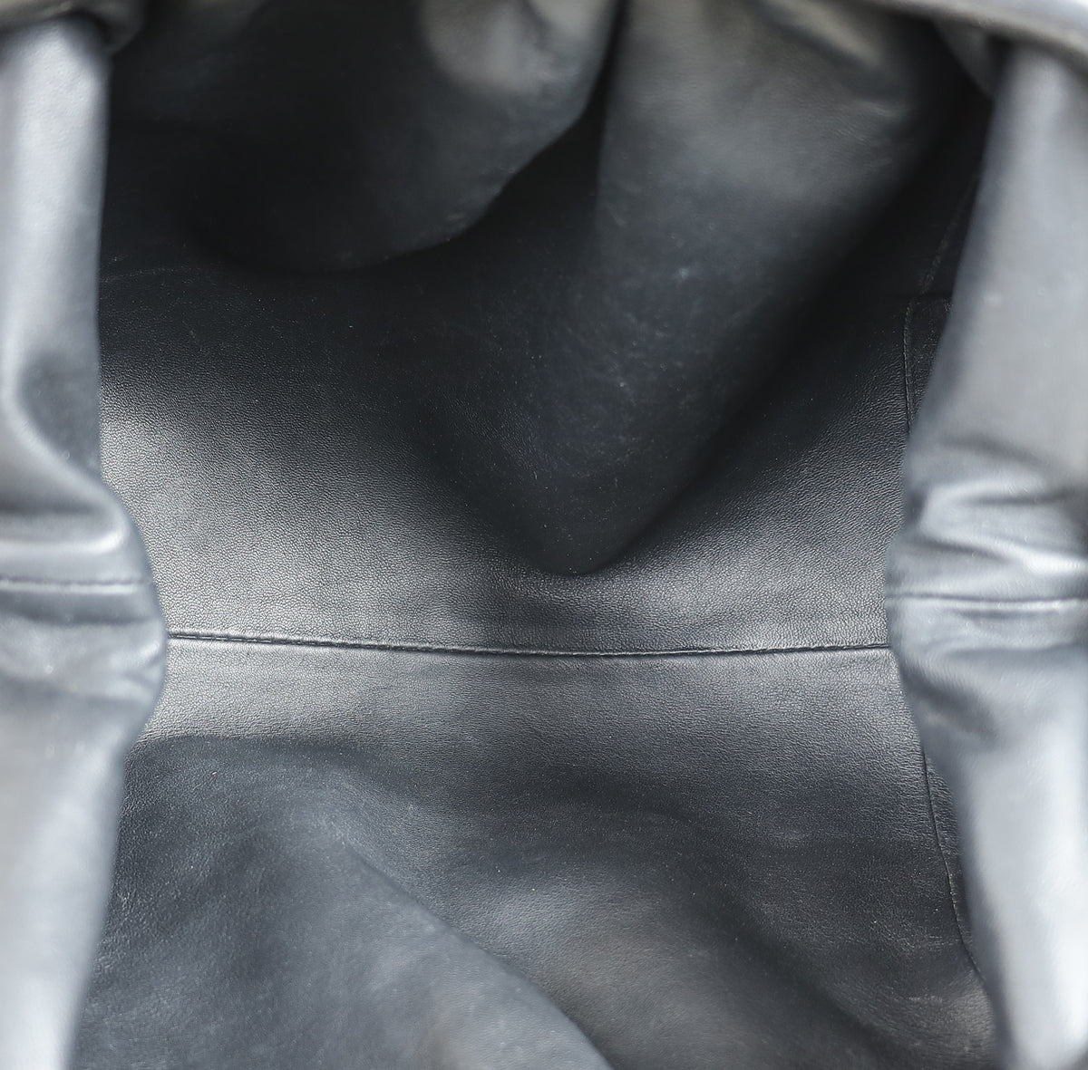 Bottega Veneta Black Intrecciato The Pouch Clutch Bag
