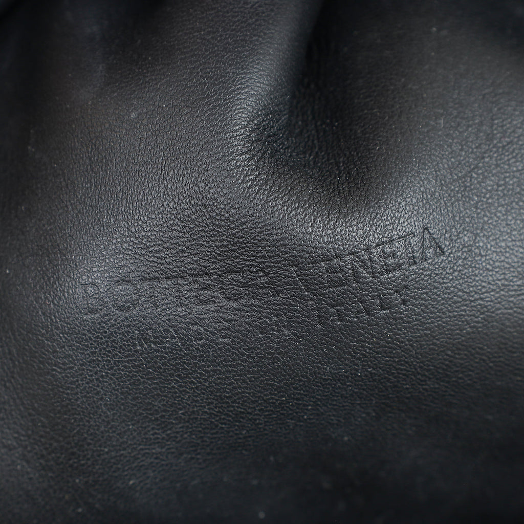 Bottega Veneta Black Intrecciato The Pouch Clutch Bag
