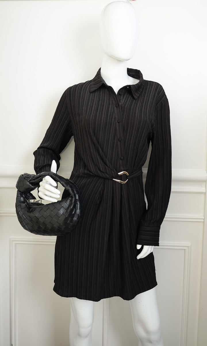 Bottega Veneta Black Intrecciato Mini Jodie Bag