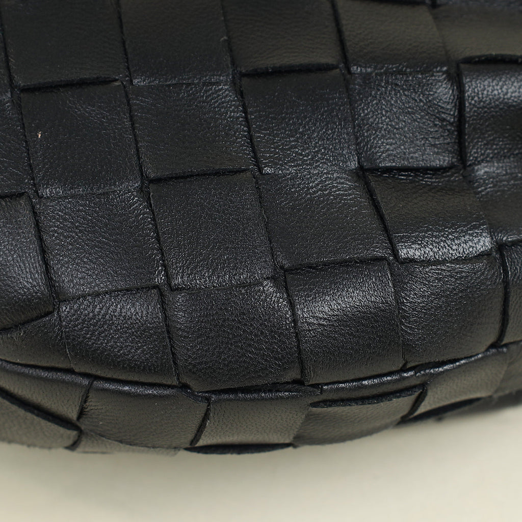 Bottega Veneta Black Intrecciato Mini Jodie Bag