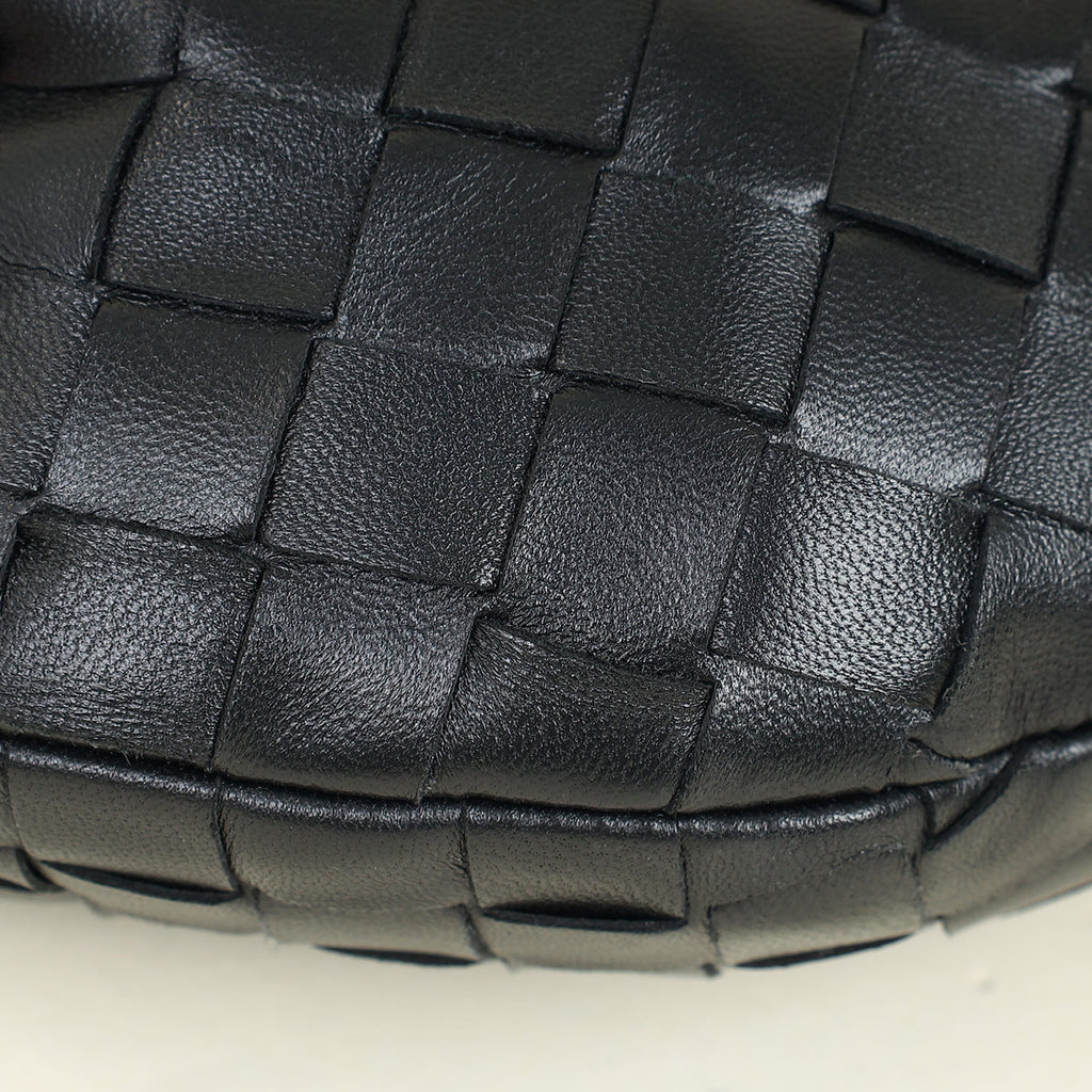 Bottega Veneta Black Intrecciato Mini Jodie Bag