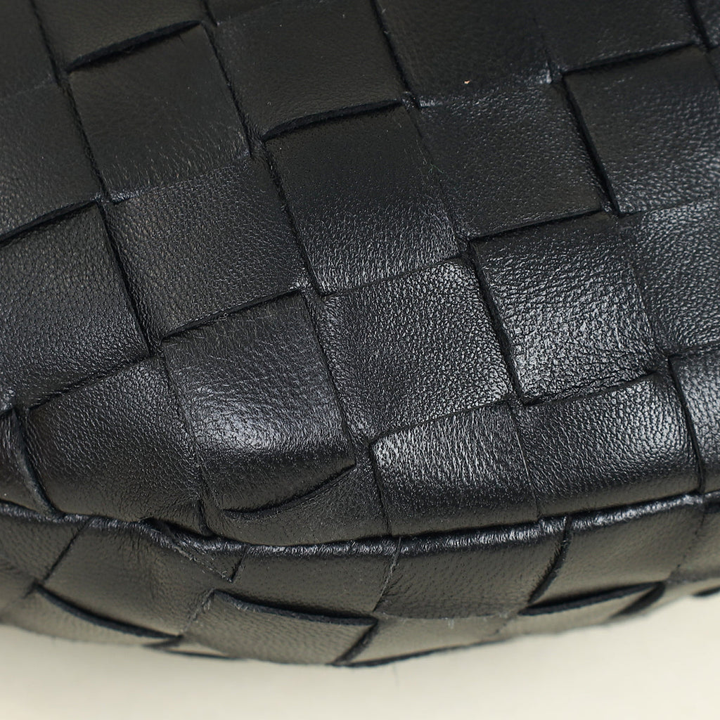 Bottega Veneta Black Intrecciato Mini Jodie Bag