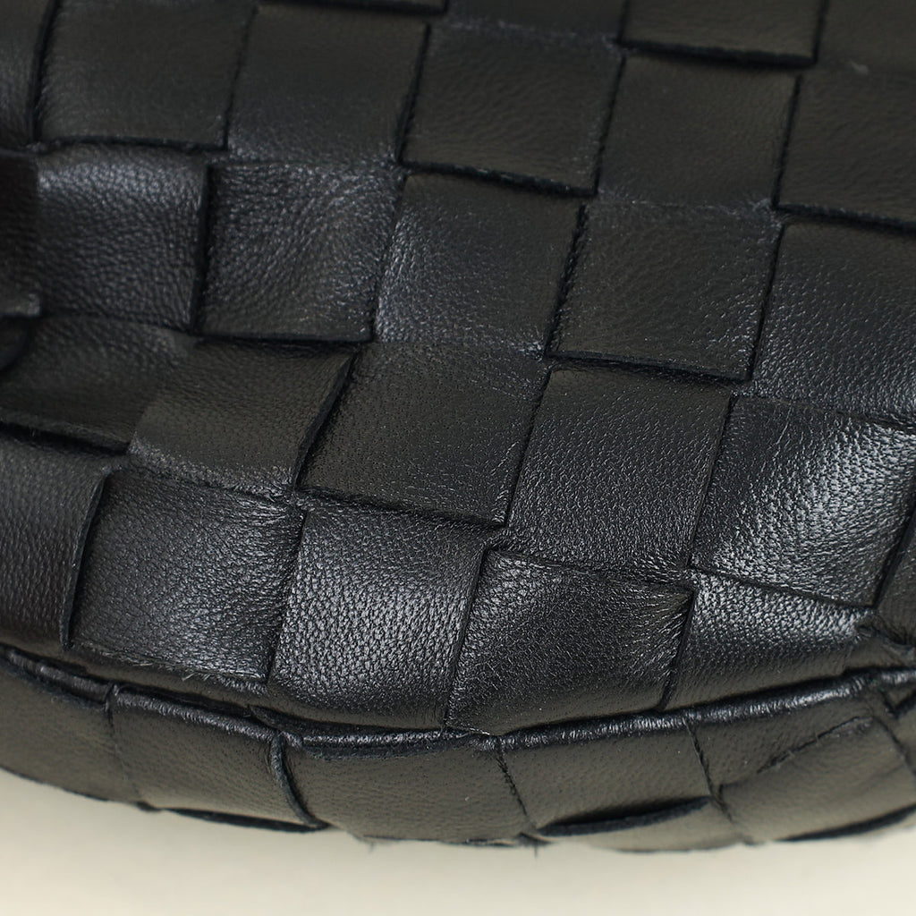 Bottega Veneta Black Intrecciato Mini Jodie Bag