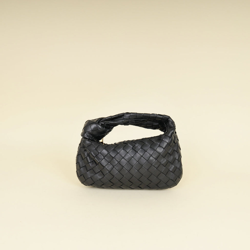 Bottega Veneta Black Intrecciato Mini Jodie Bag