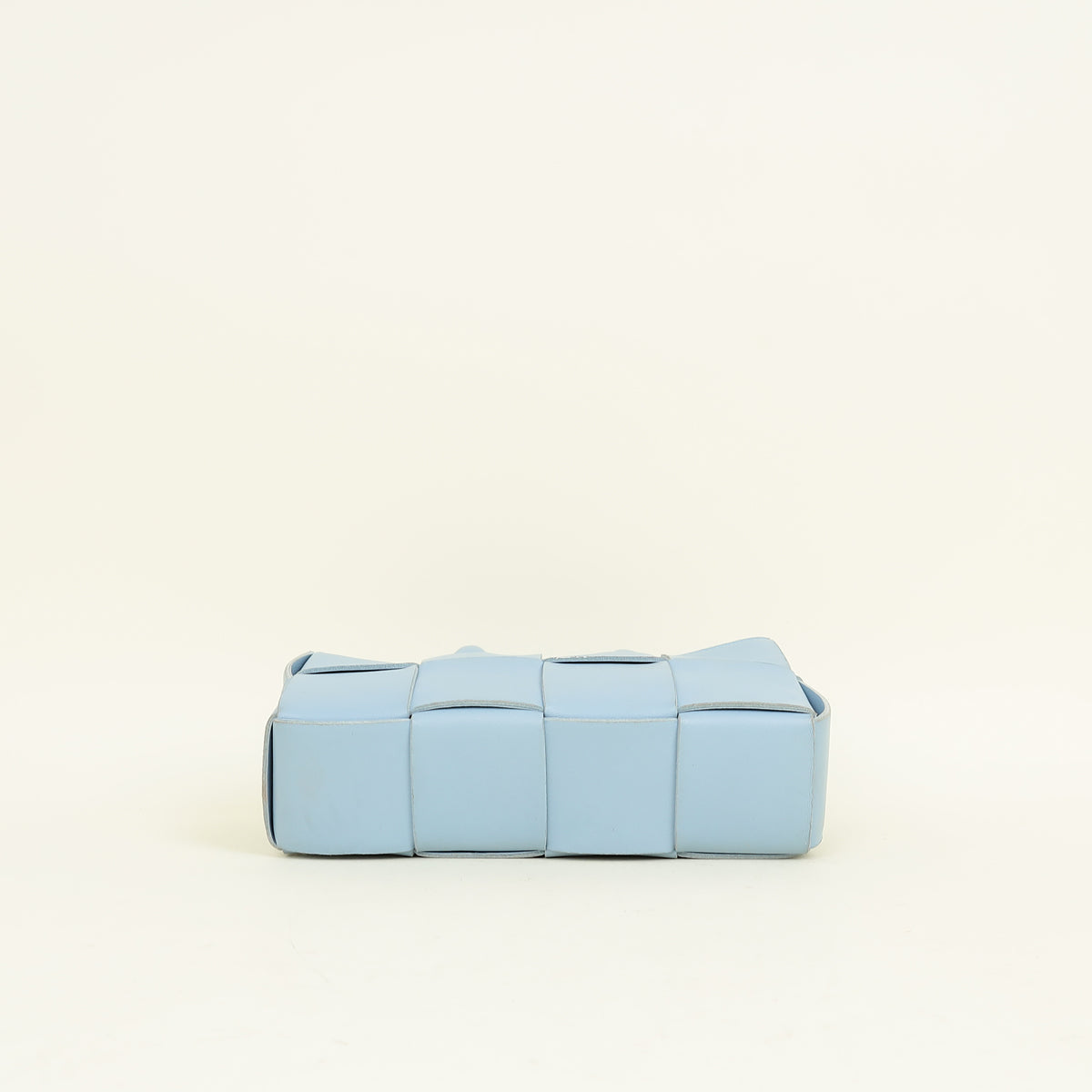 Bottega Veneta Light Blue Intreccio Mini East-West Arco Tote Bag
