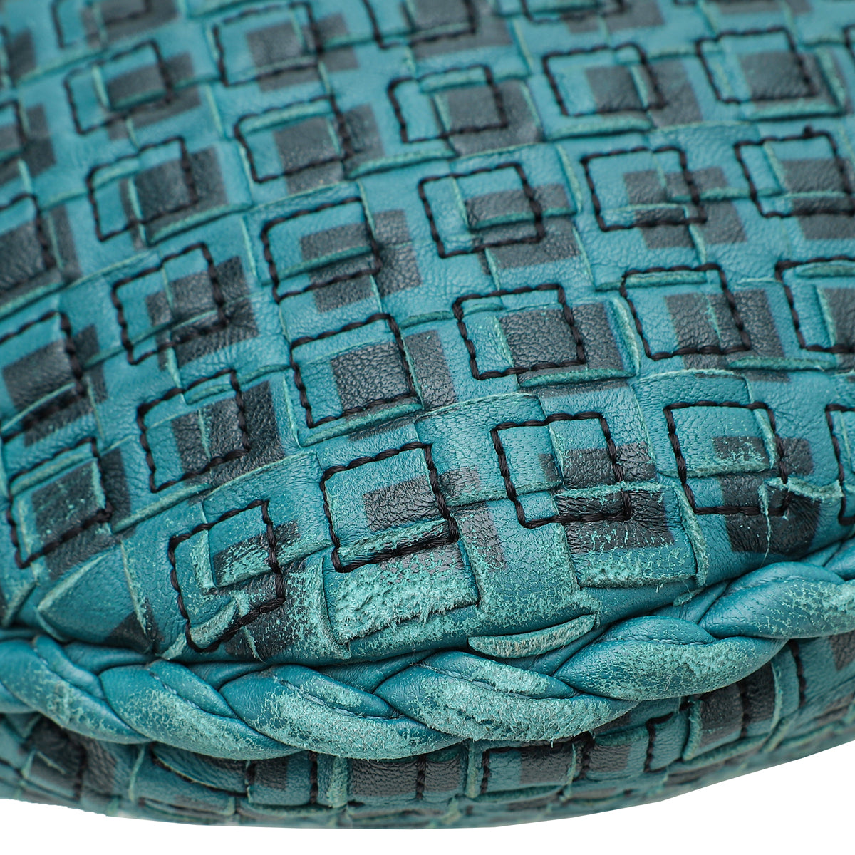 Bottega Veneta Bicolor Intrecciato Hobo Bag