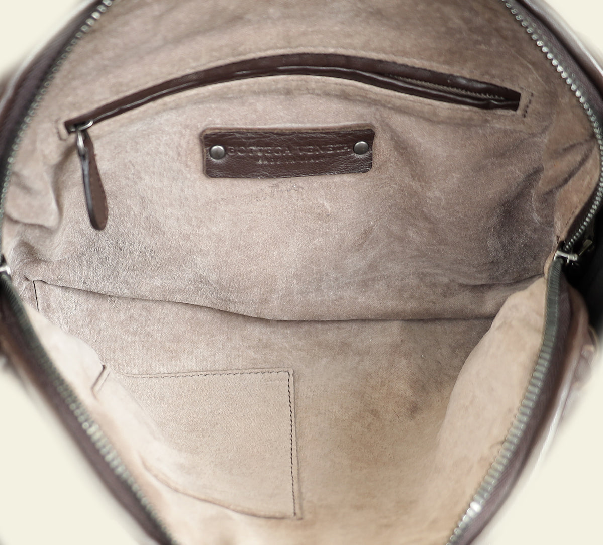 Bottega Veneta Brown Intrecciato Nodini Crossbody Bag