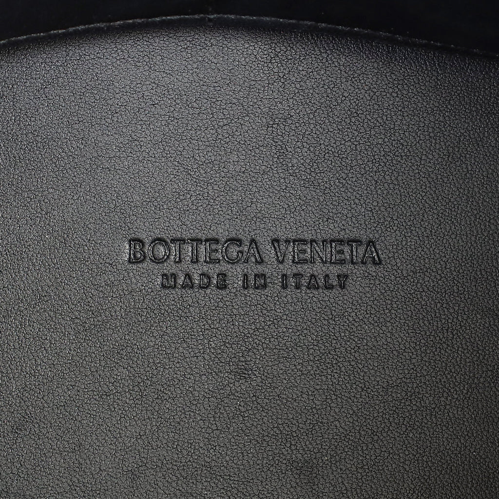 Bottega Veneta Black Intrecciato Nappa Andiamo Medium Bag