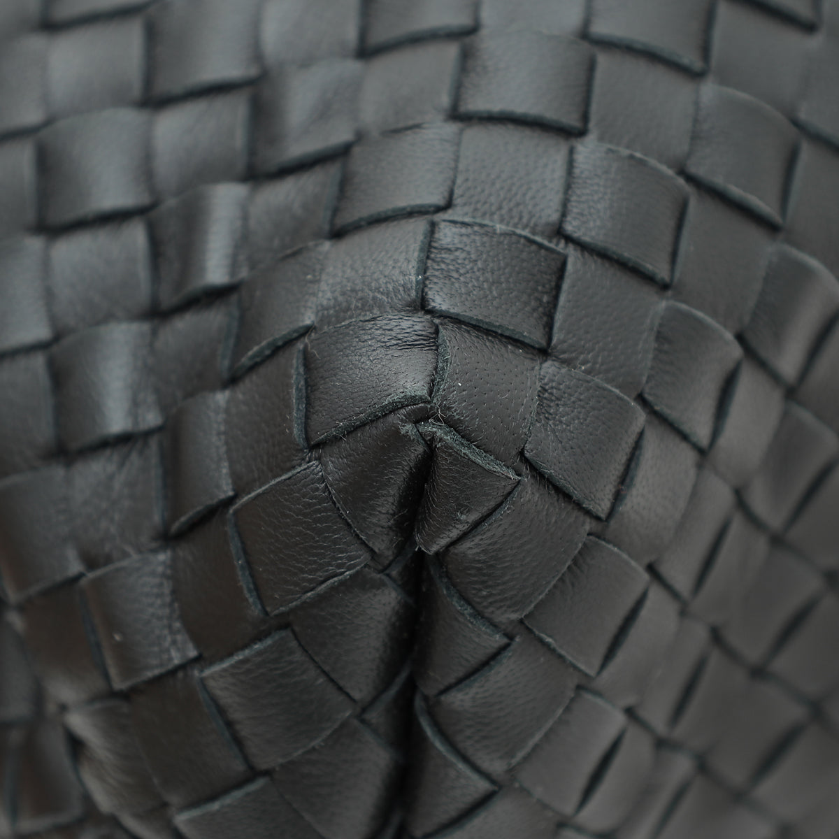 Bottega Veneta Black Intrecciato Nappa Olimpia Medium Bag