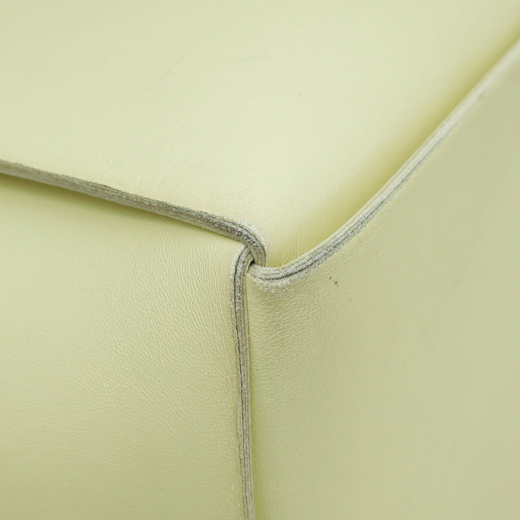 Bottega Veneta Pale Yellow Intrecciato Medium Tote Bag