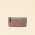 Bottega Veneta Deep Mauve Intrecciato Chain Wallet
