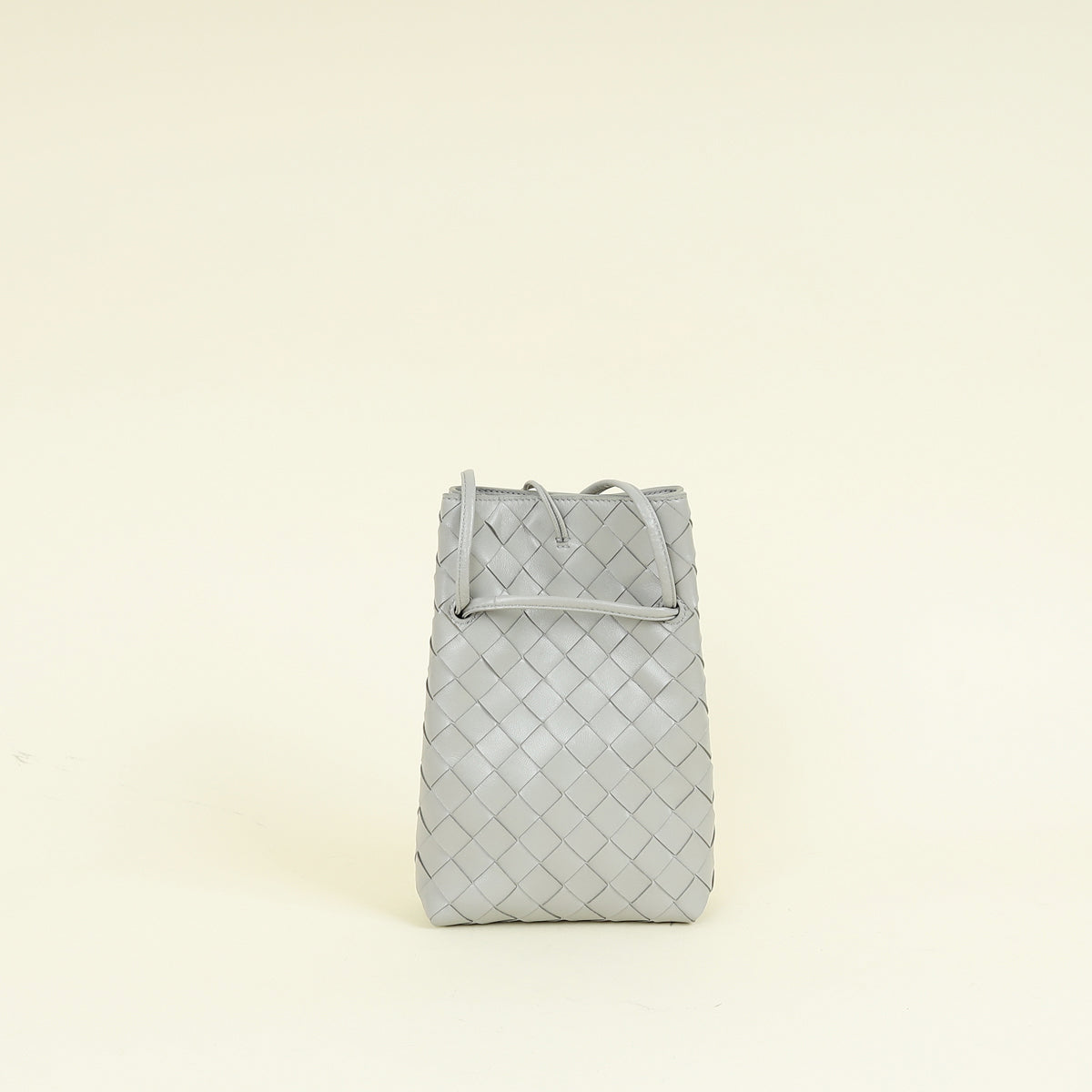 Bottega Veneta Sterling Intrecciato Andiamo Phone Pouch