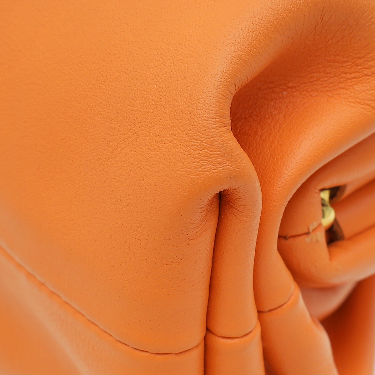 Bottega Veneta Orange The Mini Pouch