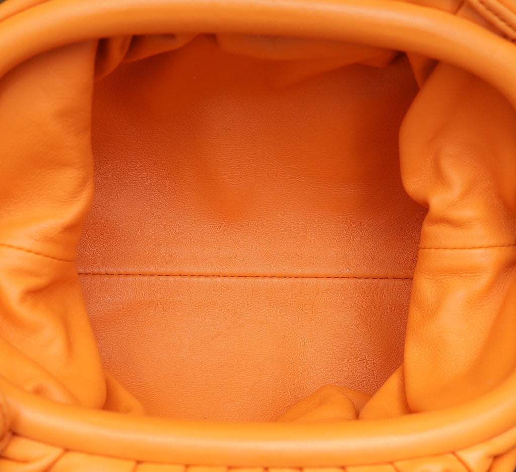 Bottega Veneta Orange The Mini Pouch