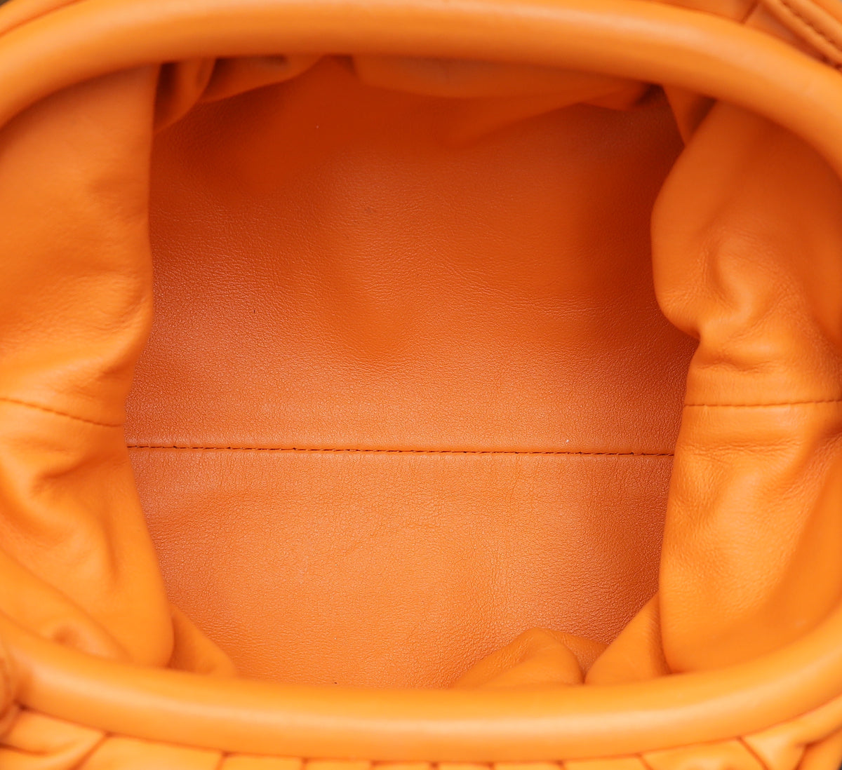 Bottega Veneta Orange The Mini Pouch