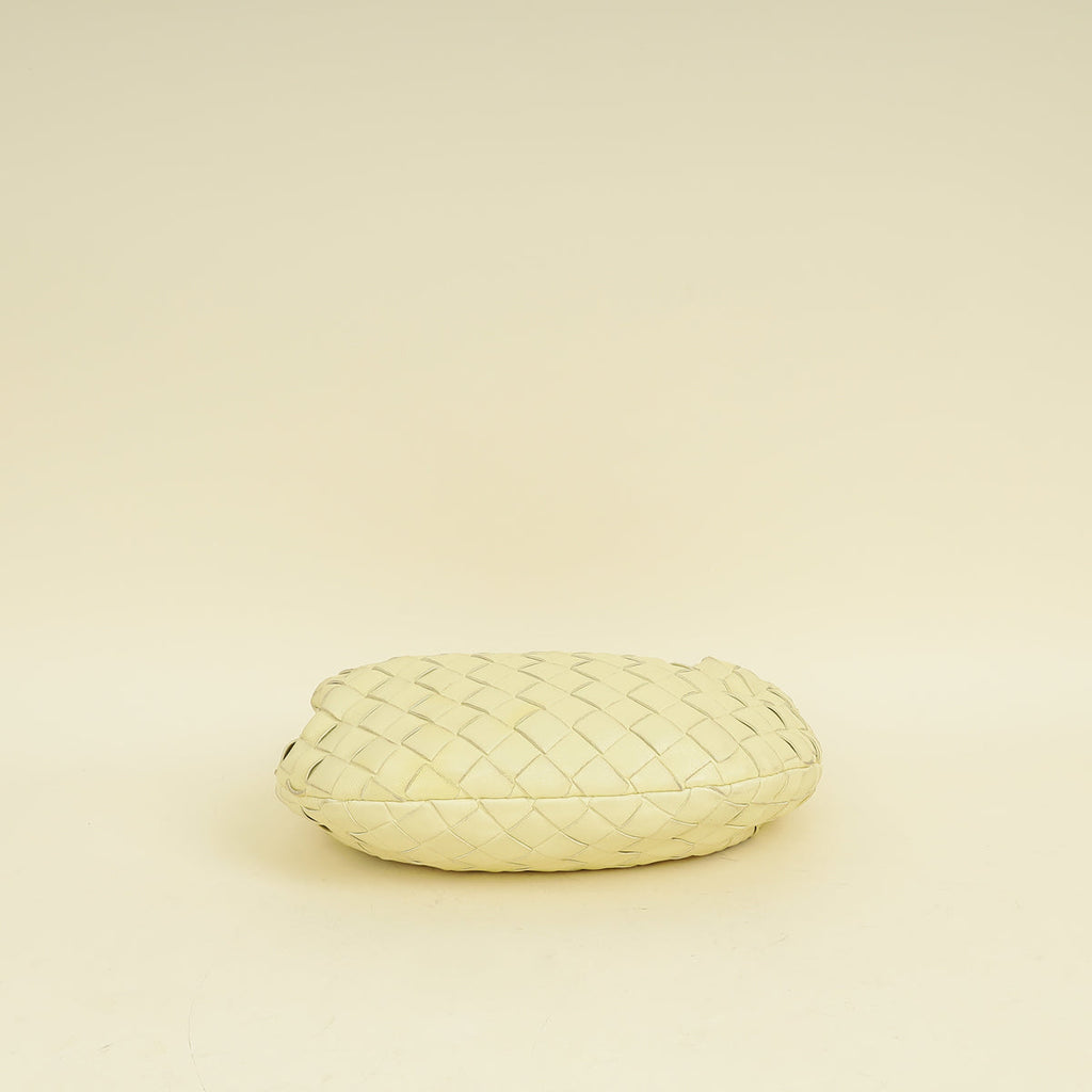 Bottega Veneta Pale Yellow Intrecciato Nappa Jodie Mini Bag