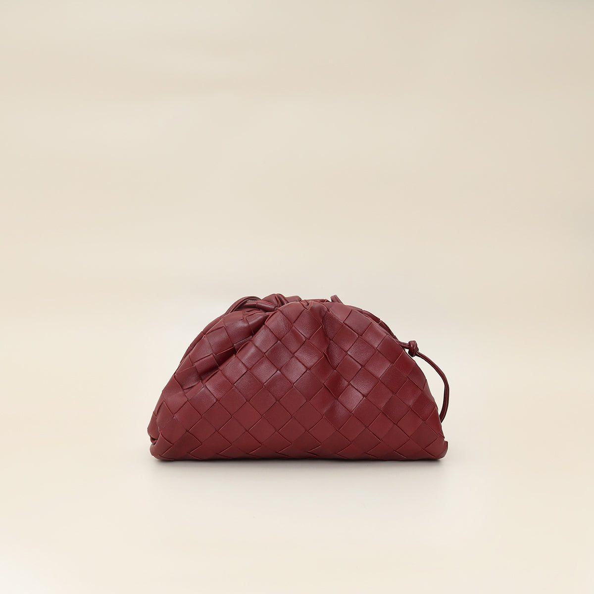 Bottega Veneta Burgundy Intrecciato Mini Pouch