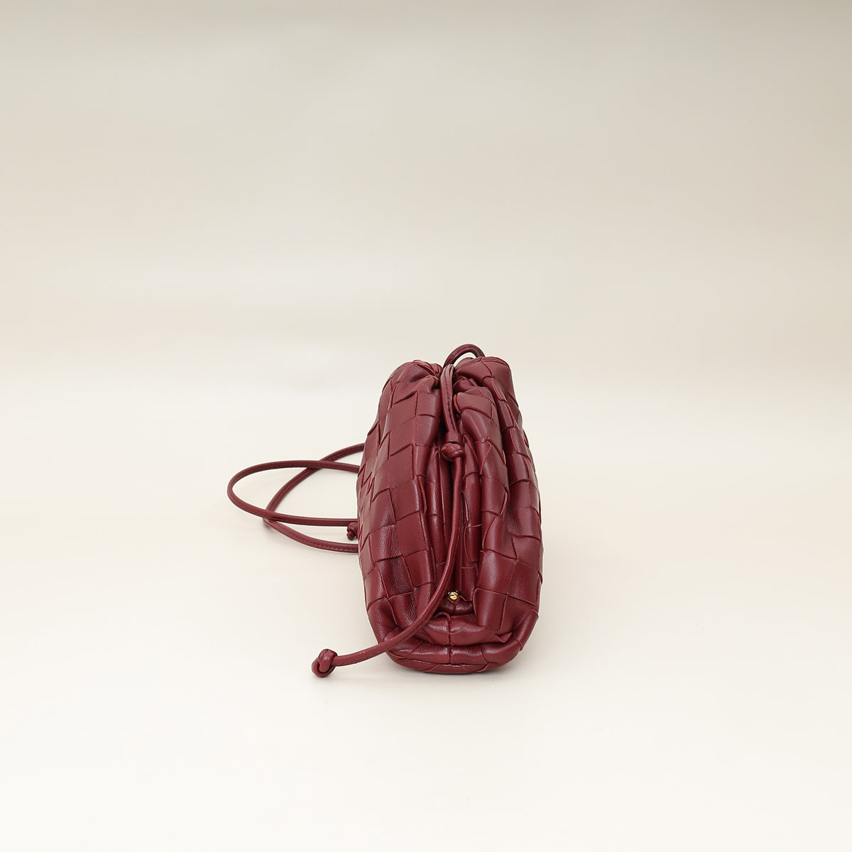 Bottega Veneta Burgundy Intrecciato Mini Pouch