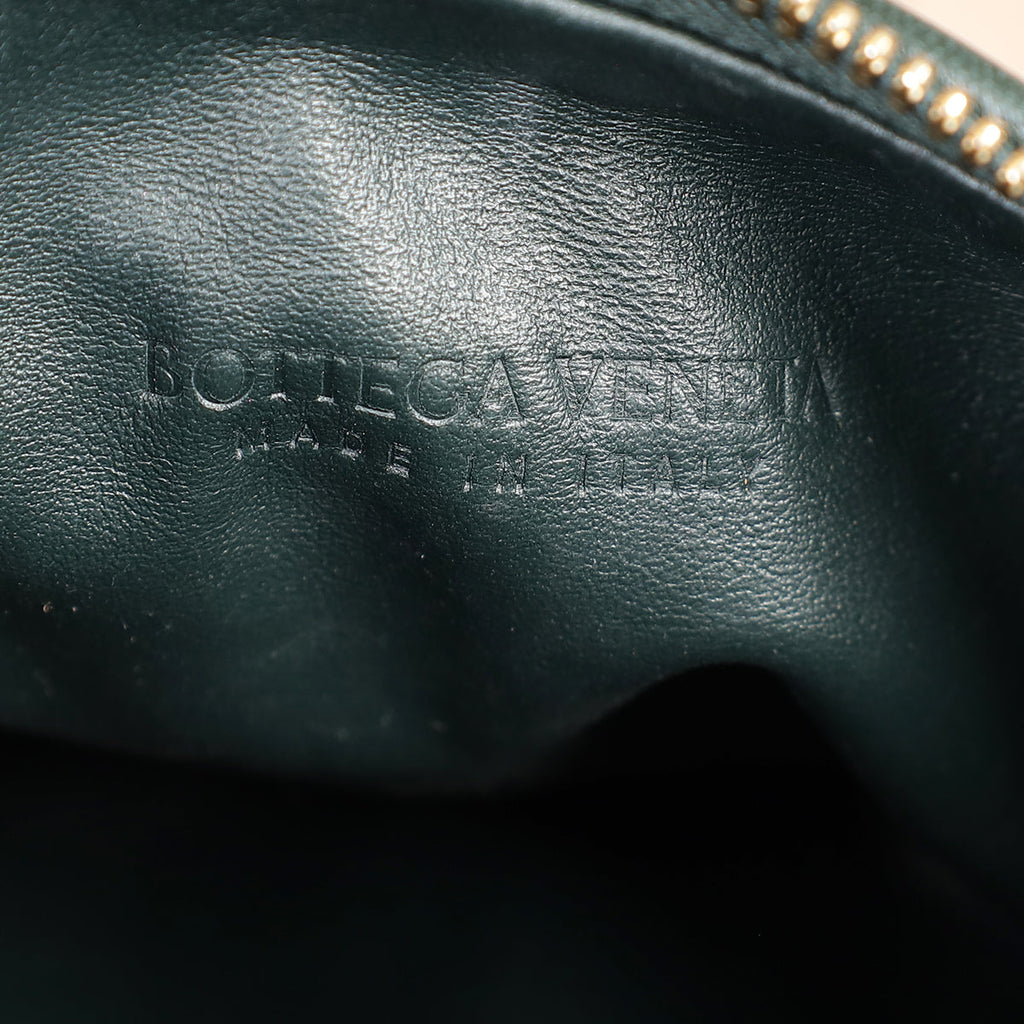 Bottega Veneta Dark Forest Green Intrecciato Mini Jodie Bag