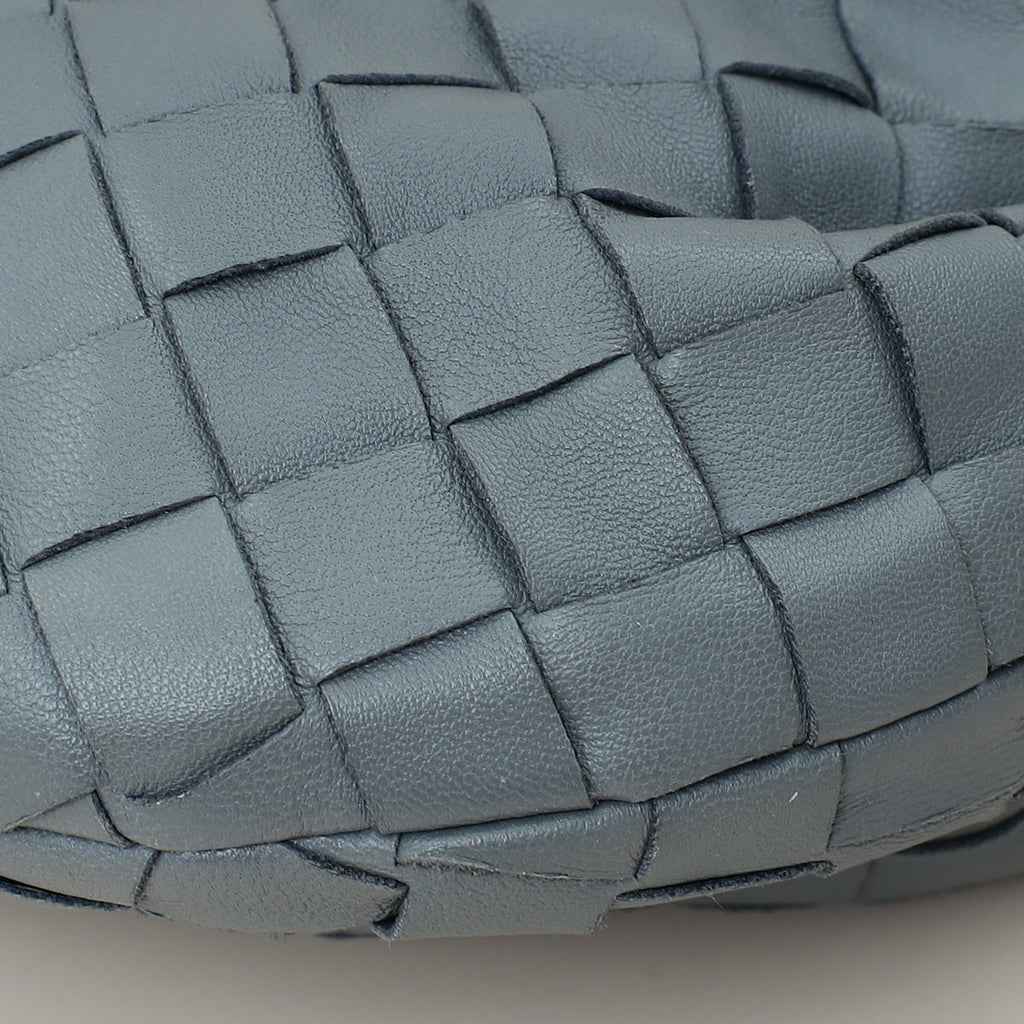 Bottega Veneta Grey Intrecciato Nappa Mini Jodie Bag