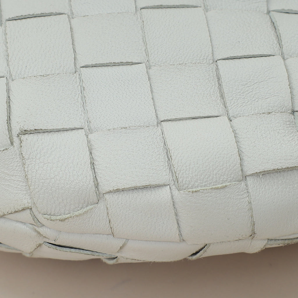 Bottega Veneta Chalk Intrecciato Nappa Mini Jodie Bag