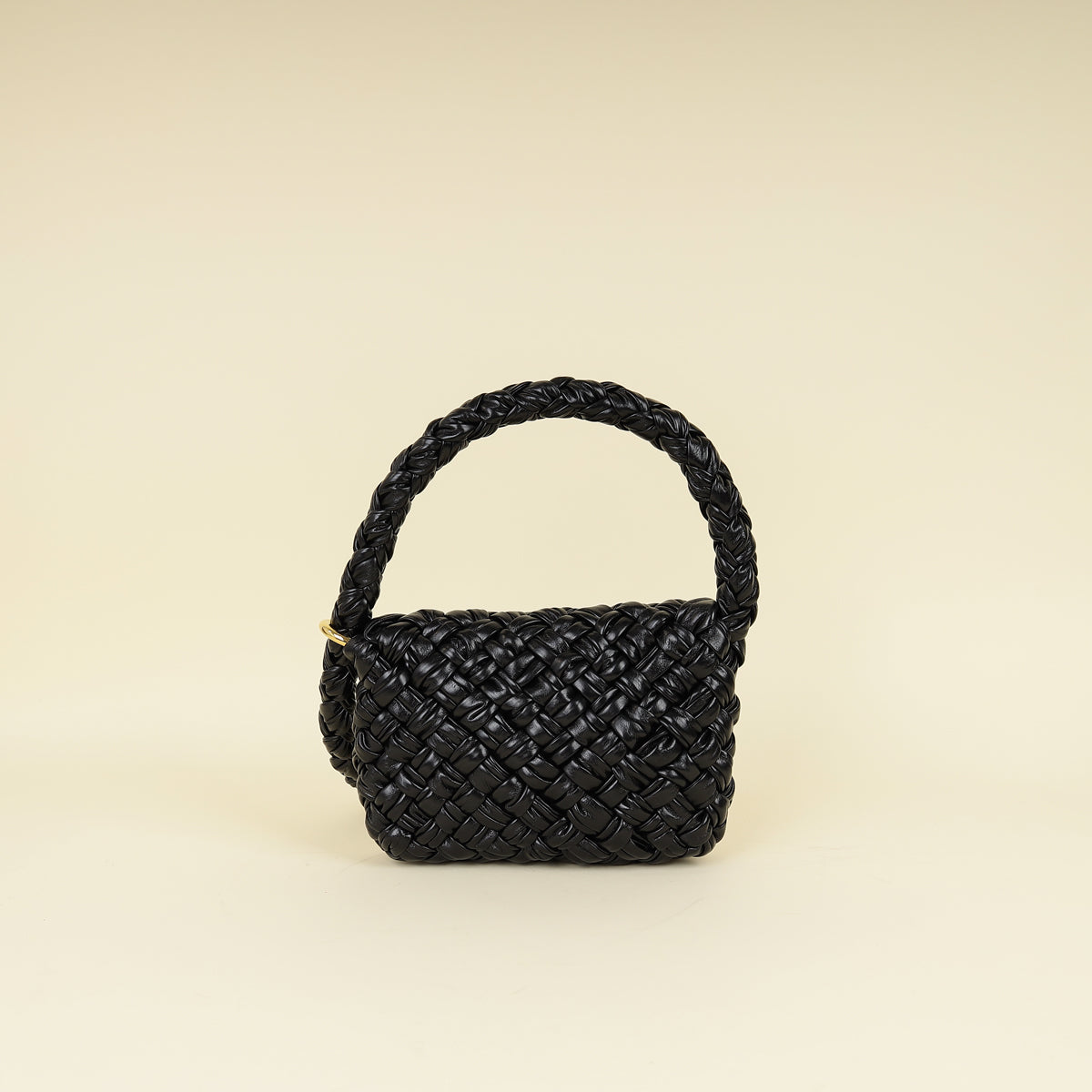 Bottega Veneta Black Kalimero Città Small Shoulder Bag