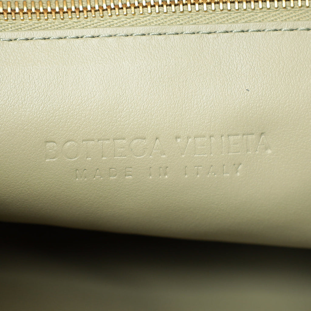 Bottega Veneta Travertine Intrecciato Hop Hobo Bag