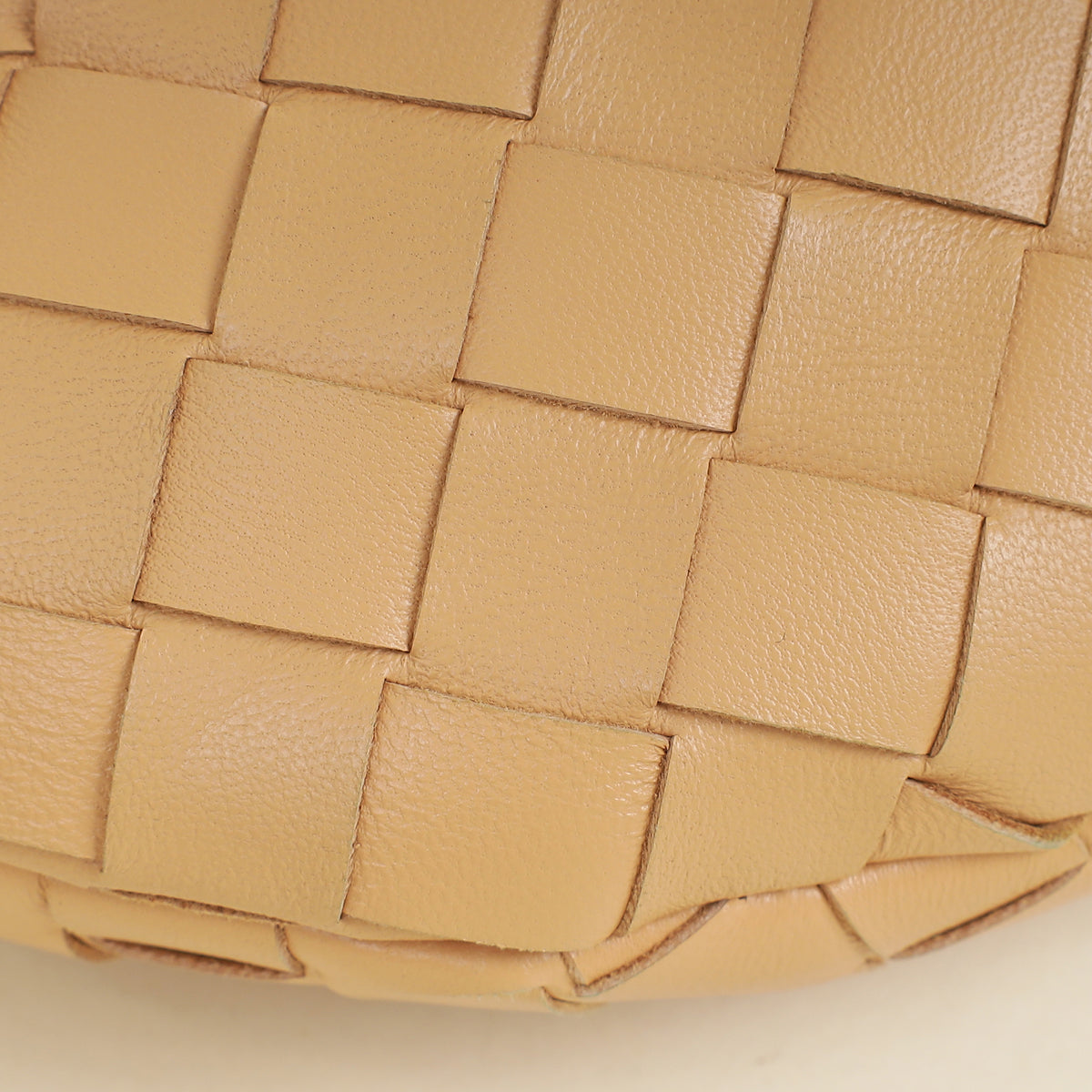 Bottega Veneta Beige Intrecciato Chain Mini Jodie Bag