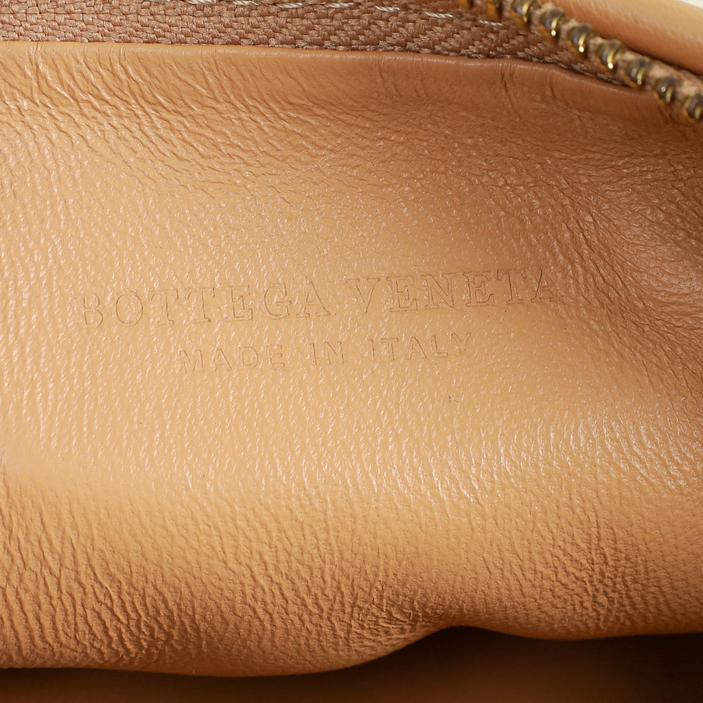 Bottega Veneta Beige Intrecciato Chain Mini Jodie Bag