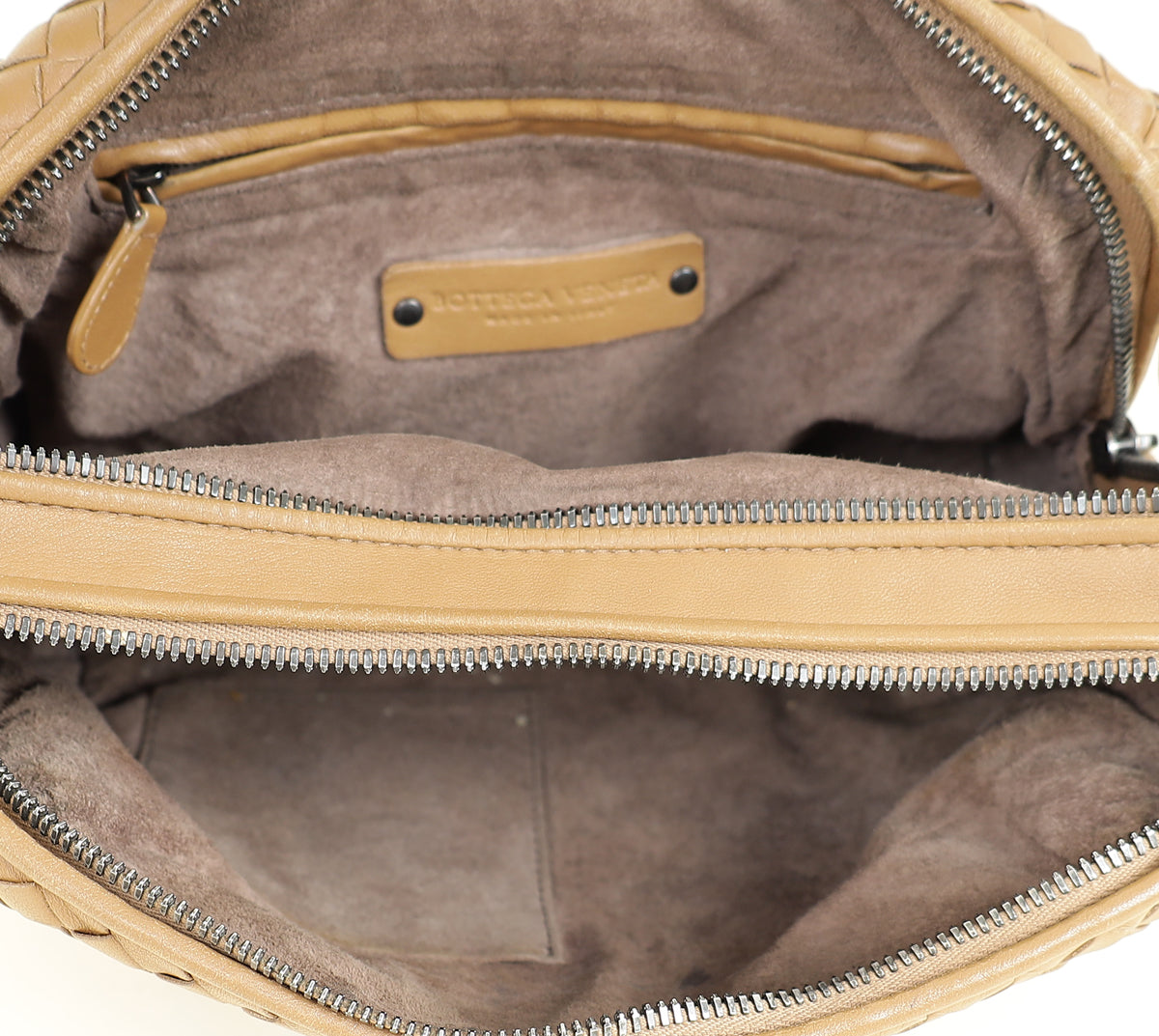 Bottega Veneta Brown Intrecciato Nodini Crossbody Bag