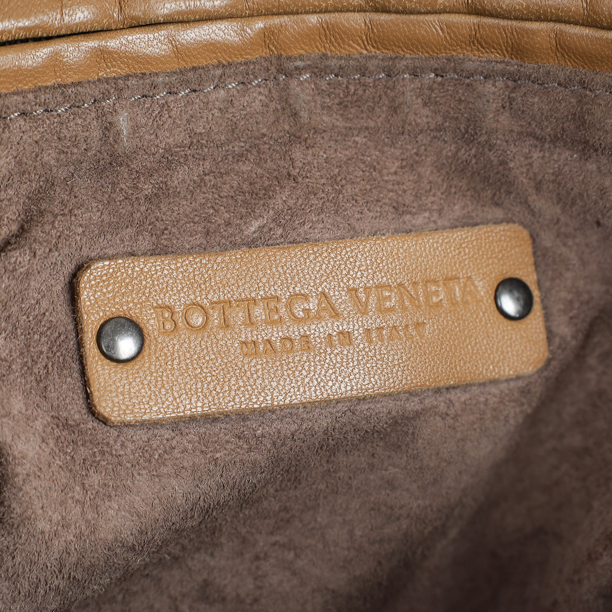 Bottega Veneta Brown Intrecciato Nodini Crossbody Bag