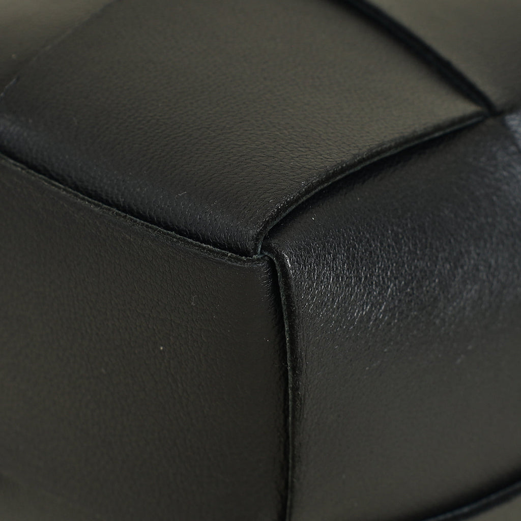 Bottega Veneta Black Mini Cassette Bucket Bag