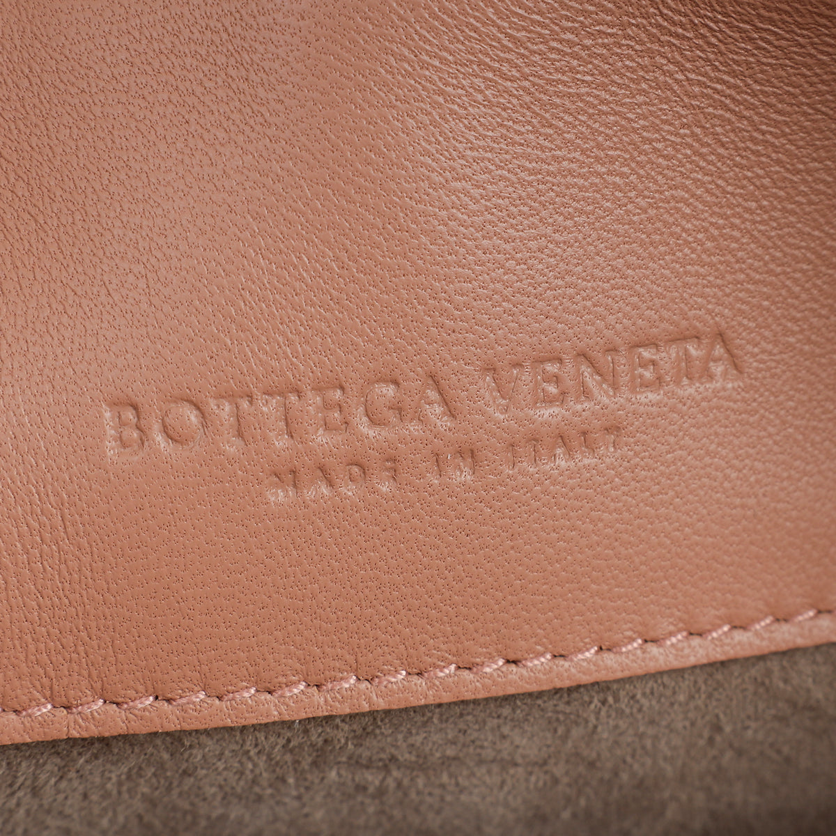Bottega Veneta Brown Peach Intrecciato Olimpia Shoulder Bag
