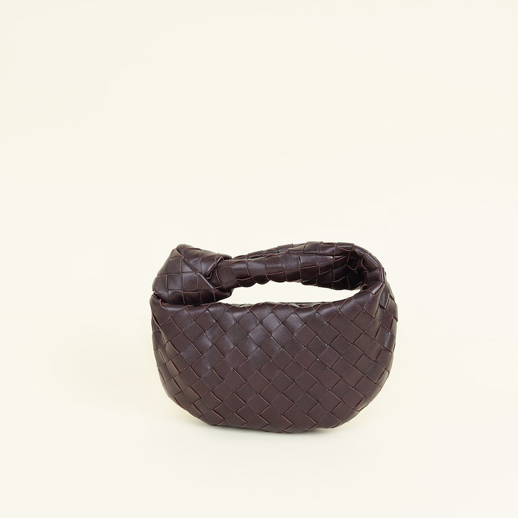 Bottega Veneta Dark Eggplant Intrecciato Mini Jodie Bag